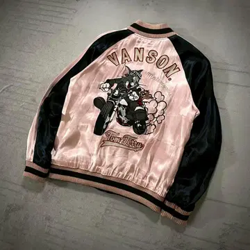 VANSON x TOM AND JERRY 한정판 리버서블 스카잔