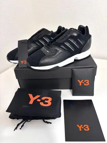 [새상품] Y-3 ZX RUN 블랙 스니커즈 26.5cm