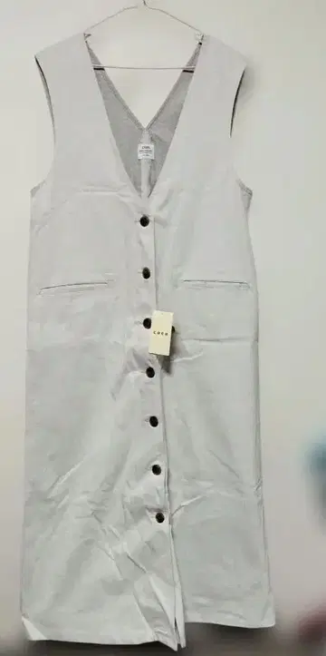 코엔 [택 포함 새상품] 점프슈트 트윌 원피스 라이트 그레이