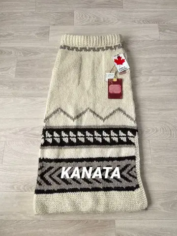 KANATA 카나타 카우친 니트 롱 스커트 M