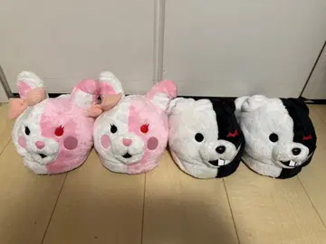 단간론파 모노쿠마 모노미 페이스 슬리퍼 2종 세트 레어