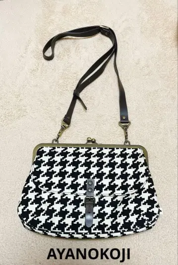 AYANOKOJI 가마구치 숄더 백 하운드투스 블랙