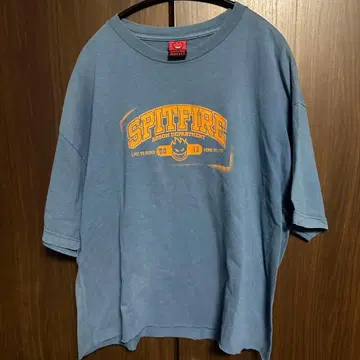 90s Spitfire T셔츠 페이드 블루