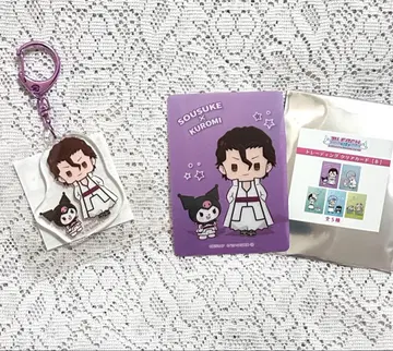 BLEACH 산리오 아크릴 키링 클리어 카드 바츠마루 아이젠 소스케