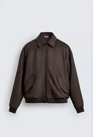 ZARA 페이크 스웨이드 퀼팅 자켓