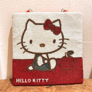 레어 헤더레트 헬로키티 비즈 자수 백 vintage Kitty