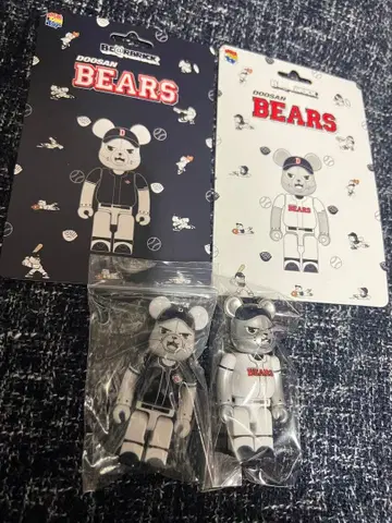 BE@RBRICK 두산 베어스 피규어 2종 세트 한국