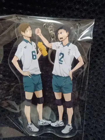 하이큐 전신 아크릴 키링 후타쿠치 & 모니와