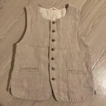 bisque by nest Robe 린넨 베스트 베이지