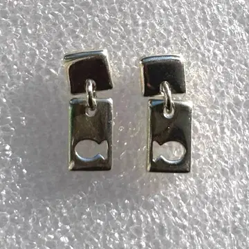 레어 Clio Blue 클리오 블루 스퀘어 귀걸이 실버925