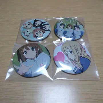 케이온! 핀 배지 4개 세트 5.6cm