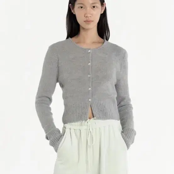 トップス AMOMENTO Stripe Button Up Cardigan Grey AMOMENTO Stripe Button Up Cardigan Grey 【公式通販】
