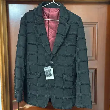 NOID. 프린지 체크 자켓