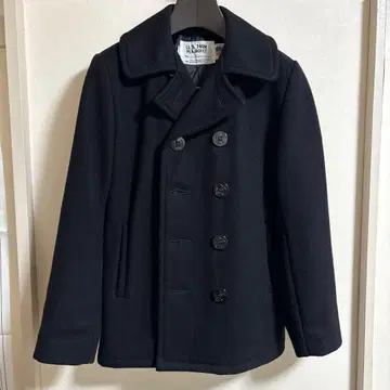 샷 SCHOTT 740 울 네이비 피 코트