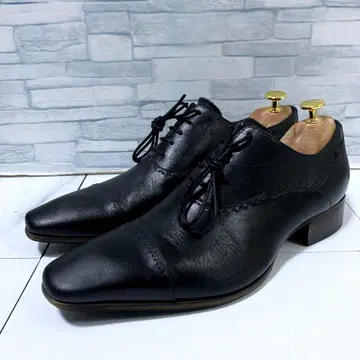 컨디션 최상 캐서린 햄넷 런던 비즈니스 슈즈 스트레이트 블랙 25