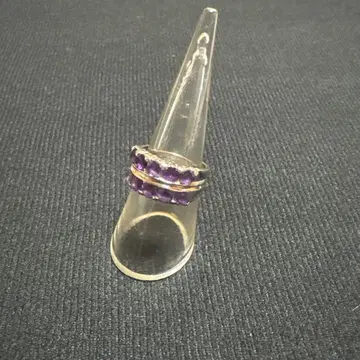 자수정 실버 반지