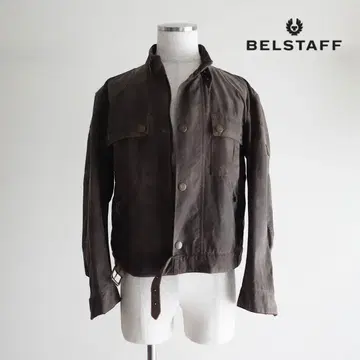 [ 이탈리아제 ] BELSTAFF 오일 코튼 숏 라이더 자켓