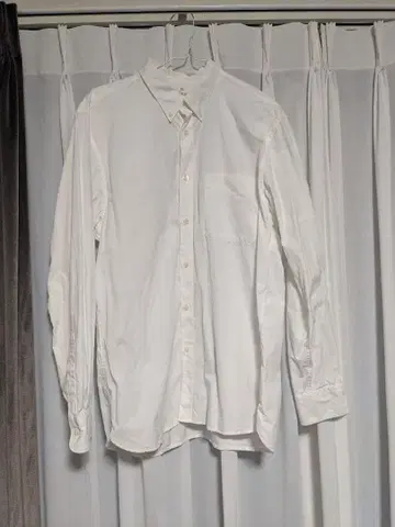 무인양품 워싱 브로드 버튼다운 셔츠 남성용 XL 화이트