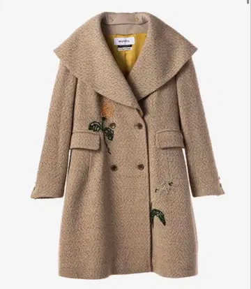 MUVEIL 뮤베르 플라워 자수 코트