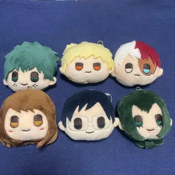 나의 히어로 아카데미아 페이스 봉제 인형 키링 미도리야 바쿠고 토도로키