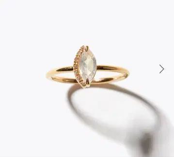 ARTIDA OUD 레인보우 문스톤 파베 다이아몬드 반지 15호