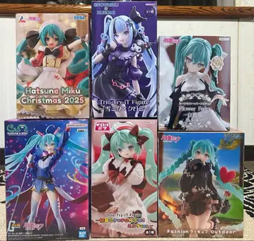 하츠네 미쿠 피규어 6체 묶음 판매 SNOW미쿠 x 쿠로미 건담미쿠
