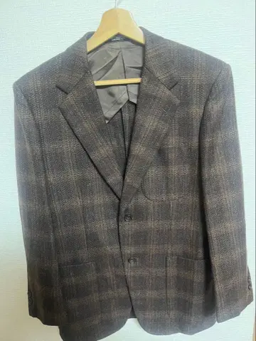 HITSUJIYA 체크 무늬 테일러드 자켓