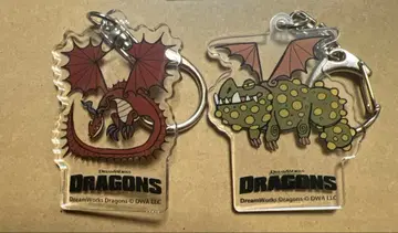 [ 미사용 ] 드래곤 길들이기 아크릴 키링 2종
