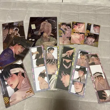 대만 한정판 야화첩 아크릴 스탠드 북마크 엽서 세트