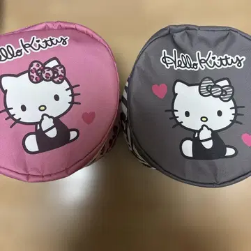 가격 인하 새상품 산리오 헬로키티 뚜껑 포함 보관 케이스 2개 세트