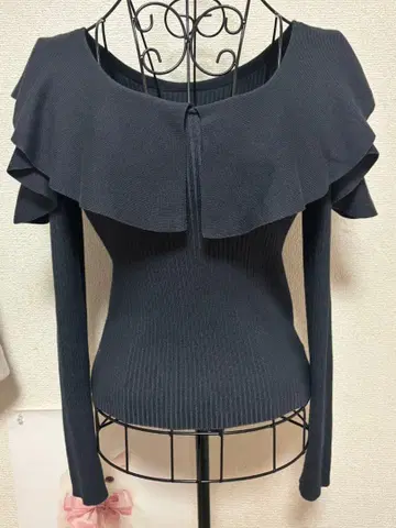 MERCURYDUO 짙은 그레이 긴팔 티셔츠 상의 스나계 유니폼