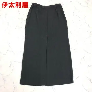 A6113 이타리야 롱 스커트 타이트 슬릿 모스그린 11