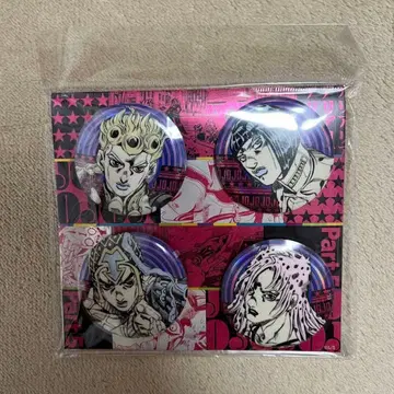 죠죠의 기묘한 모험 오로라 캔뱃지 중국 한정판 황금의 바람 골든 윈드