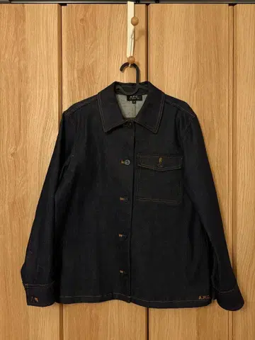 A.P.C. 데님 자켓 커버올 아우터 네이비