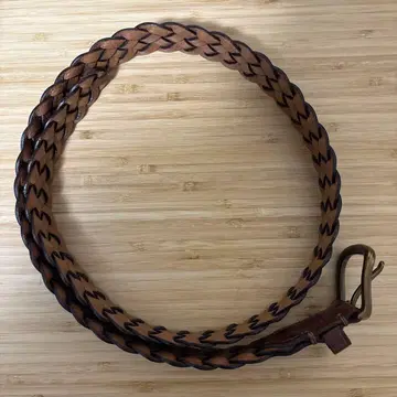 유니클로 가죽 와이드 메쉬 벨트