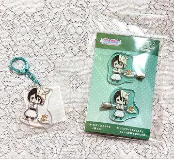 BLEACH 산리오 헤어 클립 아크릴 키링 구데타마 우르키오라