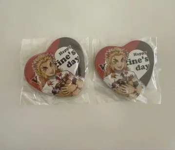 귀멸의 칼날 발렌타인 하트 캔뱃지 렌고쿠 쿄쥬로 애니플렉스