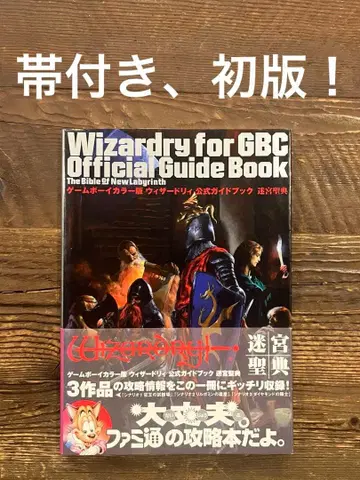 게임보이 컬러판 위자드리 공식 가이드북 미궁 성전 GB