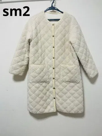 sm2 사만사 모스모스 보아 노카라 코트 베이지 계열