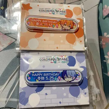 프로세카 시노노메 아키토 아오야기 토우야 벌스데이 핀 배지