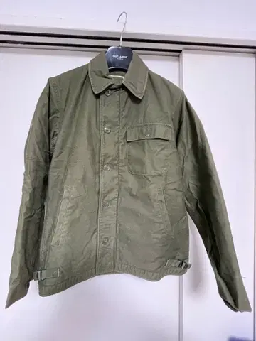 U.S. NAVY 타입 A-2 덱 자켓 밀리터리 보아 안감 카키