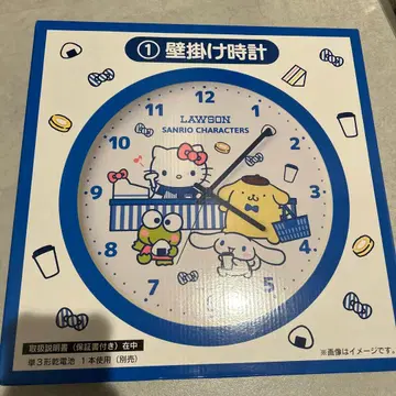 산리오 뽑기 LAWSON x Sanrio 캐릭터 벽걸이 시계