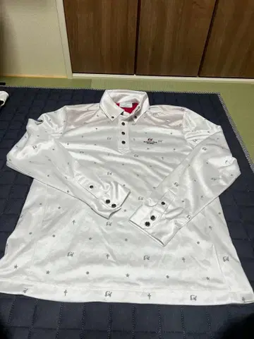 러셀노 Gaeega 6 로고 드라이 긴팔 화이트 골프 웨어 XL