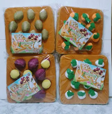 푹신푹신 대수확 봉제인형 밭 당근 무 고구마 감자 4종