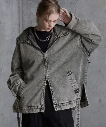 데님 오버 사이즈 마운틴 파카