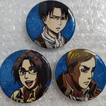 진격의 거인 아니크 글리터 캔뱃지 리바이 한지 엘빈