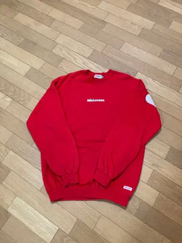 mikiHOUSE 빨간색 트레이닝복 로고 프린트