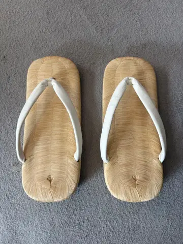 긴자 아카사카 코마츠야 남성용 고급 다다미 소가죽 끈 셋타 23cm