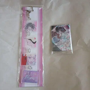 초텐쨩 아메쨩 변신 뱅크 흔들흔들 아크릴 키링 캔뱃지