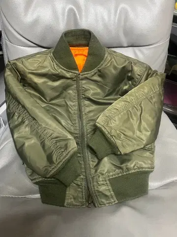 알파 MA-1 플라이트 자켓 올리브색 키즈